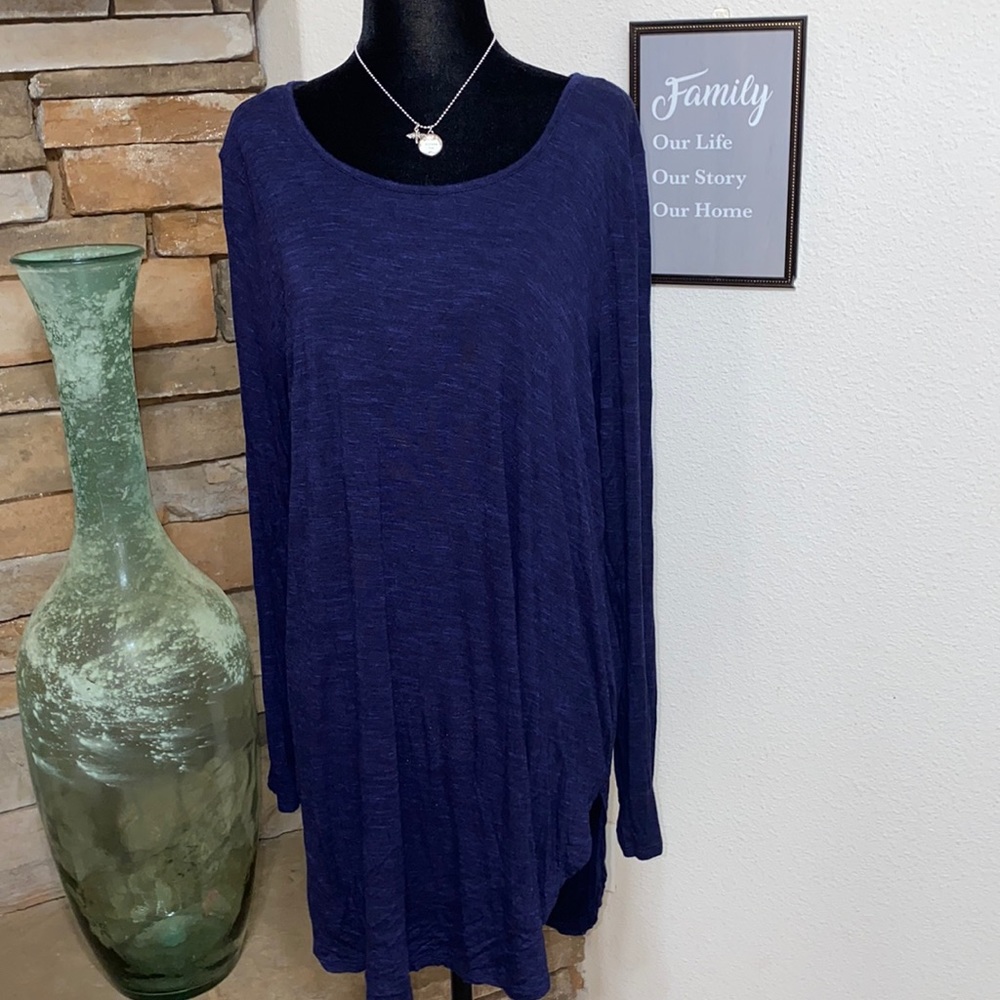 3/$50 APT. 9- Dark Blue Shirt